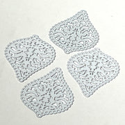 Bandana White Paisley Charms