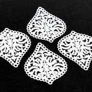 Bandana White Paisley Charms