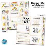 Happy Life Card Cutaparts