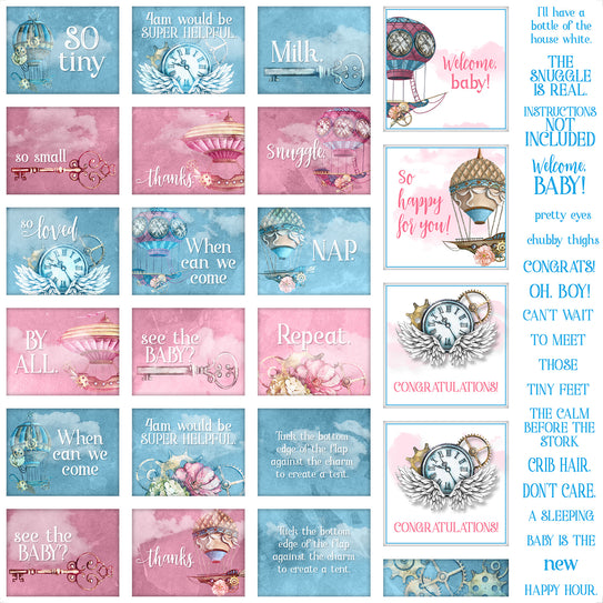 Take Flight Baby Card Cutaparts