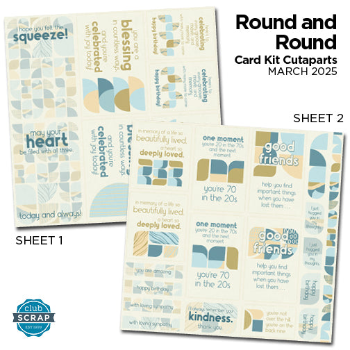 Round and Round Card Cutaparts