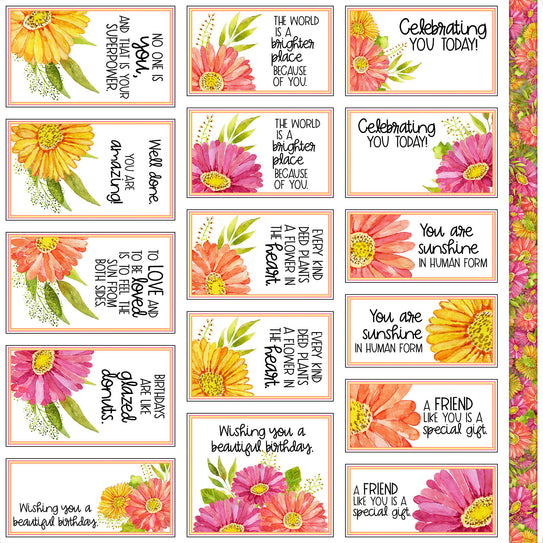 Bright Blooms Card Cutaparts