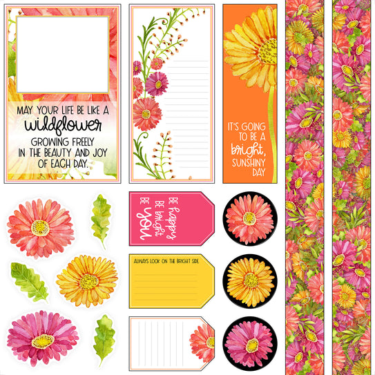 Bright Blooms Page Cutaparts