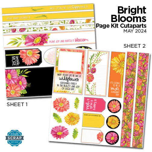 Bright Blooms Page Cutaparts