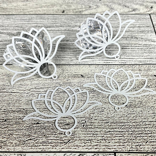 Lotus White Flower Charms