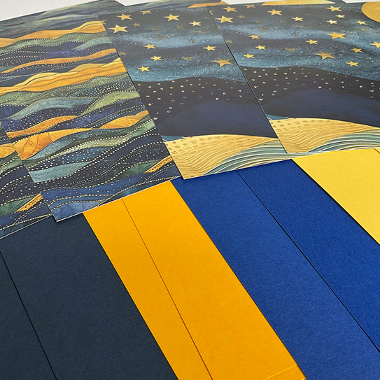 Starry Night 12x12 Assorted Paper Pack