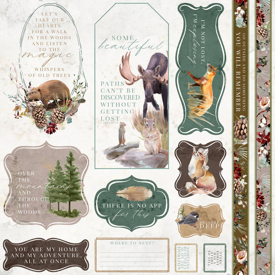 Woodland Remix Page Cutaparts