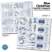 Blue Christmas Card Cutaparts