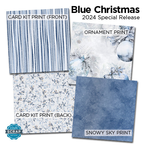 Blue Christmas 12x12 Prints