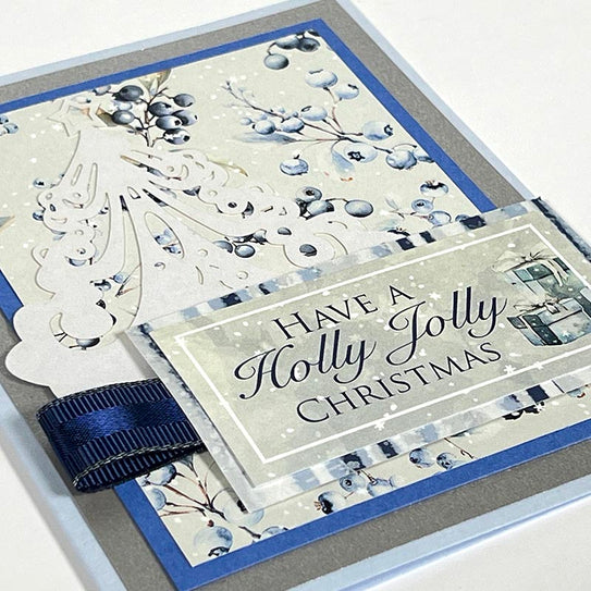 Blue Christmas Card Kit