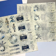 Blue Christmas Card Cutaparts