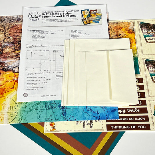 5x7 Nested Strips Card Kit - Yellowstone