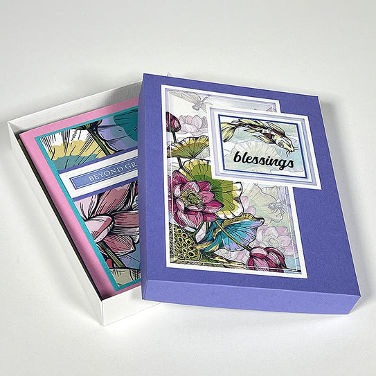 5x7 Nested Strips Card Kit - Lotus