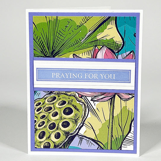 5x7 Nested Strips Card Kit - Lotus