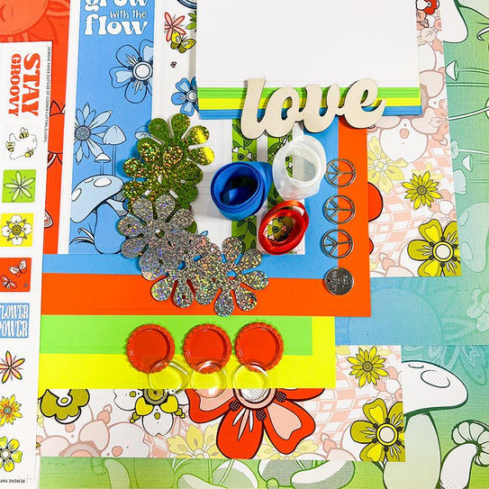 Flower Power Page Kit